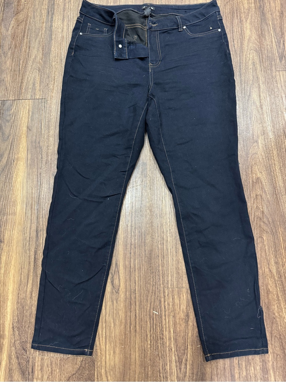 d.jeans Women’s Black Stretch Jeans Size 16W Plus Dark (CL-5)